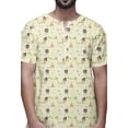 thumbnail image 4 of Atasi Kurta Courte Ajustée en Coton Cambric Imprimé Col Trou de Serrure Chemise Décontractée, 4 of 5