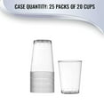 thumbnail image 3 of Smarty 8 oz. Crystal Clear Round Plastic Disposable Party Cups 500ct, 3 of 5