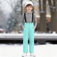 thumbnail image 5 of HCNTES Toddler Snow Bib Overalls Kids Waterproof Ski Pants with Adjustable Shoulder Straps Winter Outdoor Wear(A01-Mint Green,9-10 Years), 5 of 9