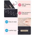 thumbnail image 4 of Organizador colgante para joyas BAGSMART, rollo de almacenamiento negro, 4 of 6
