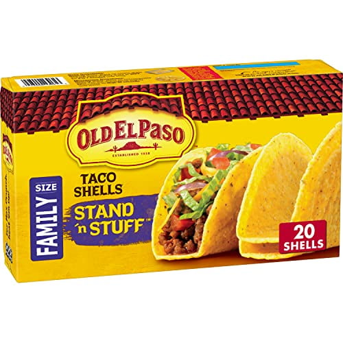 Old El Paso Stand 'N Stuff Taco Shells, Gluten Free, Family Size, 20