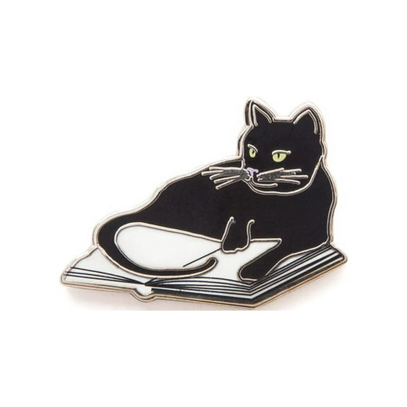 Bookstore Cat Enamel Pin (Other)