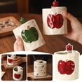 thumbnail image 3 of Novelty Ceramic Coffee Mug Designed, 10oz Retro Hand-Painted Ceramic Travel Mug, Microwave & Dishwasher Safe, Perfect Present for Coffee Lovers, 3 of 9