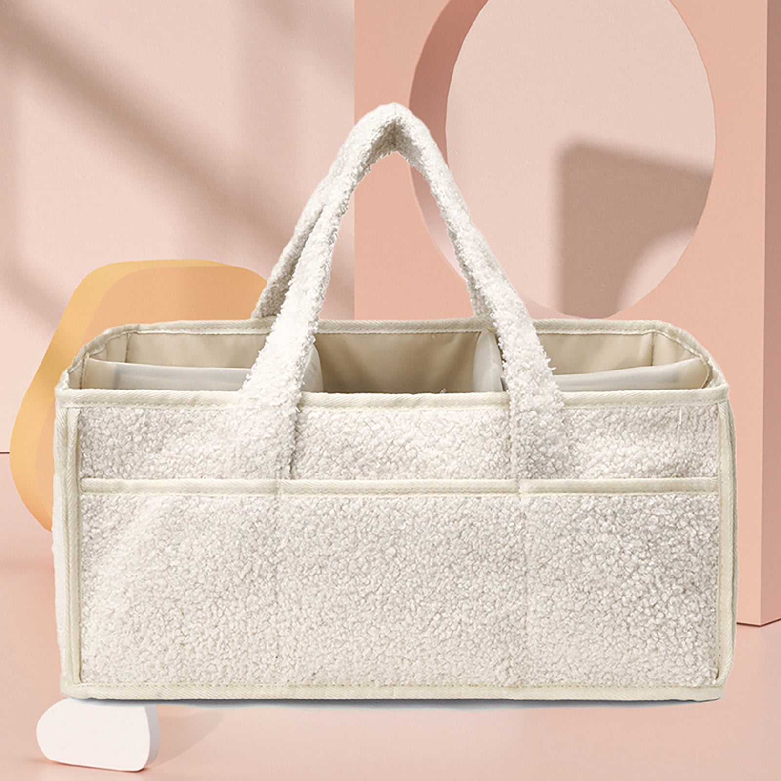 Home Textile Storage Portable Organizer with Detachable Partition for - -Purpose Nursery Solution for Baby Baptism and