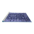 thumbnail image 2 of Ahgly Company Machine Washable Indoor Round Oriental Blue Industrial Area Rugs, 7' Round, 2 of 4