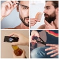 thumbnail image 5 of Baby Shower Prizes for Men 12 Set with 8oz Stainless Steel Hip Flask Bottle Opener Manicure Kit Bath Sponge Sunglasses Gift Bag Baby Shower Game Prizes for Winner Bachelor Party (Black, 12 Sets), 5 of 7