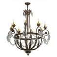 thumbnail image 3 of Meyda Tiffany 156609 Antonia 8 Light 38" Wide Crystal Candle Style Chandelier - Antique, 3 of 6