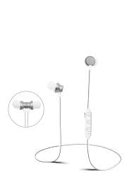 sharper image earbuds headphones in white