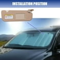 thumbnail image 6 of Sun Visor Replacement Fits For Hyundai Elantra 2011-2015, Car Visor Driver Side Sun Visor For Car, OEM: 852103X000,852203X000-beige-left and right, 6 of 6