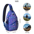 thumbnail image 2 of Natural Wood Pattern Sling Backpack, Lightweight and Durable Travel Crossbody Bag with Rustic Wood Texture, Weathered Woodgrain Print and Vintage Style, 2 of 6