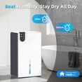 thumbnail image 5 of GOOVI Dehumidifiers for Home, Ultra Quiet Small Dehumidifier for Basement Bedroom Bathroom 85oz Water Tank with Drain Hose, 5 of 8