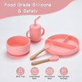 thumbnail image 3 of Set de alimentación para bebés SILI FACTORY de silicona, 13 unidades, más de 6 meses, rosa, 3 of 7