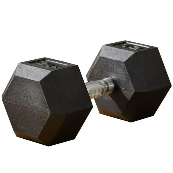 Soozier 45lbs Rubber Dumbbells Weight Set for Body Fitness Training Home Office
