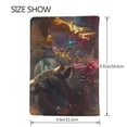 thumbnail image 3 of Pofeuu Colorful Bull Western Man Print Travel Document Organizer Passport Holder Men Women for Family (6.5 in x 4.5 in),Wallet Holder Credit Card Clutch Bag Case, 3 of 5