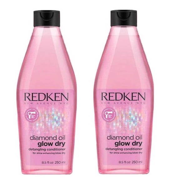 Redken Diamond Oil Glow Dry Detangling Conditioner 8.5 oz (Pack of 2)