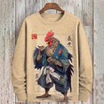 thumbnail image 5 of Suéter de invierno para hombre con estampado 3D de animales y pollos, moda urbana, hip hop, deportes, ocio, cuello redondo, jersey para hombre, 5 of 5