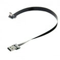 thumbnail image 3 of Chenyang CY Up Angled USB 2.0 Type-A Male to Micro USB 5Pin Male Data Flat Slim FPC Cable for FPV and Disk and Phone, 3 of 7