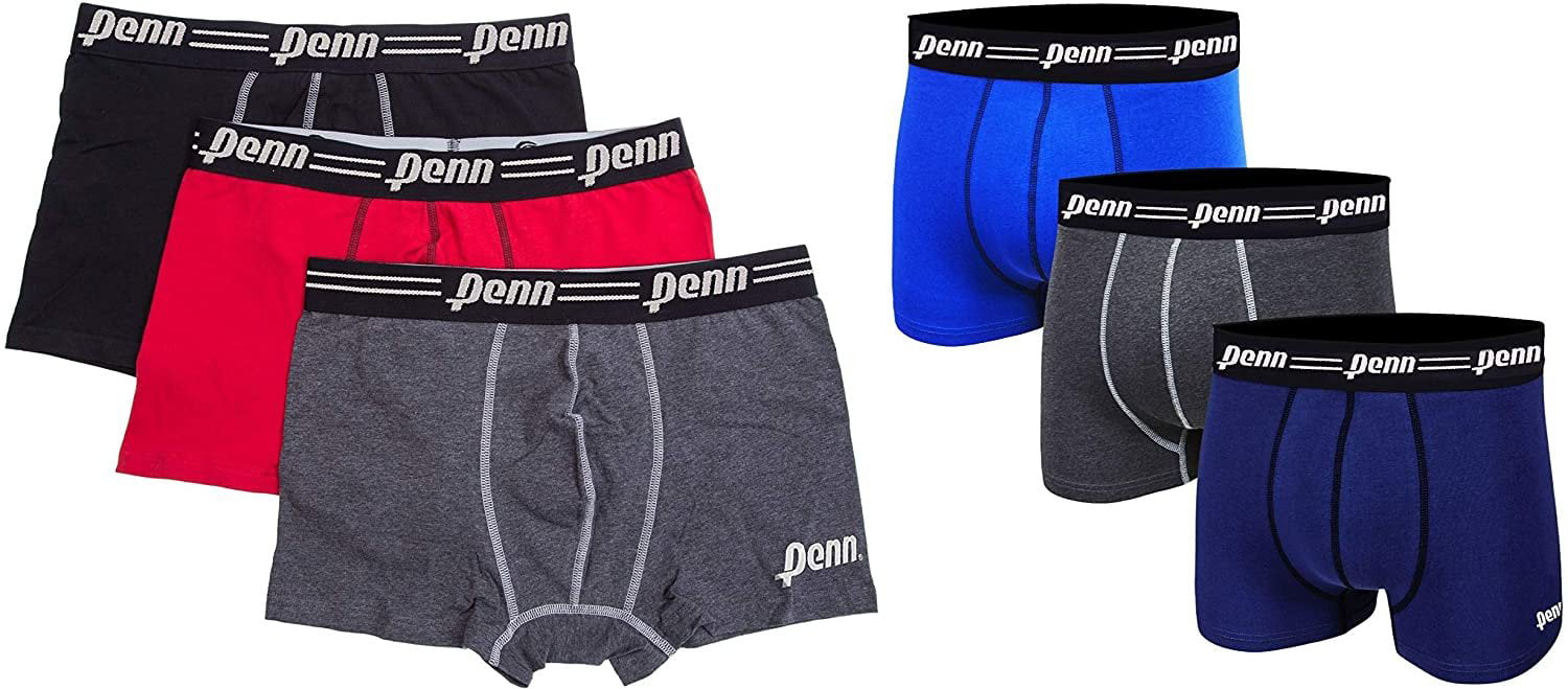 Penn Mens Performance Boxer Briefs - 12 Pack Athletic Fit Tag Free  Breathable Underwear Assorted Colors 