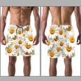 thumbnail image 3 of luoweisi Men's Beach Shorts Quick Dry Swim Trunks with Mesh Lining Daisy XL, 3 of 5