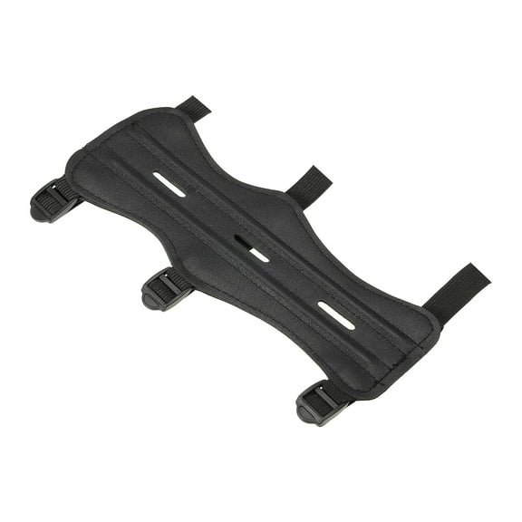 Adjustable Archery Arm Guard Forearm Protector for Shooting Practice, Black