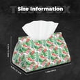thumbnail image 5 of Sikiie Flamingo And Monstera Leather Tissue Box Cover Rectangle, Long Tissue Box Cover, Tissue Box Holder, Tissue Holder for Bathroom, 5 of 7