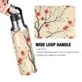 thumbnail image 4 of Yayeee 20oz Insulated Water Bottle Double Wall Stainless Steel with Flip Straw Lid, Red Floral Pattern, 4 of 7
