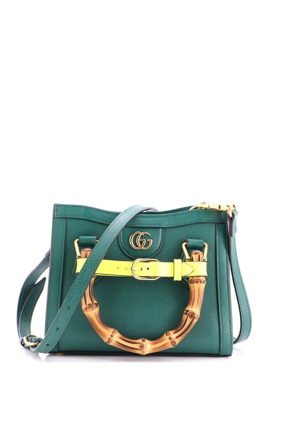Pre-Owned Diana NM Bamboo Handle Tote Leather Mini By Rebag
