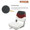thumbnail image 2 of Seamander Fishing Boat Seats, White/Red/Dark Grey, Folding Seats, 2 Count, 2 of 6
