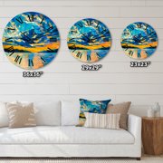 Designart 1 in Coastal Wall Clock