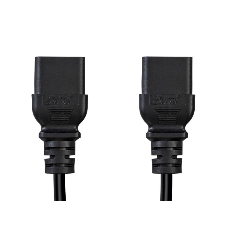 Monoprice 6-Foot Power Extension Cord - IEC C14 To C13, 15 Amp, 14AWG, For PC & Monitor