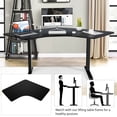 thumbnail image 6 of Gymax 72'' L Shaped Splice Desktop for Standard & Sit to Stand Desk Frame Black, 6 of 10