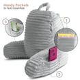 thumbnail image 7 of Nestl Reading Pillow for Kids & Teens, Small Backrest Pillow with Arms, Shredded Memory Foam Bed Rest Pillow, Silver Gray, 7 of 7