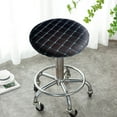 thumbnail image 5 of Round Bar Stool Covers Elastic Seat Cover Protective Slip-On Durable Cloth Furniture Accessories, Multicolor, 13.78x13.78 Inches, 5 of 7
