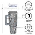 thumbnail image 4 of Gray Christmas Tree Pattern Tumbler with Handle and Lid,40oz Double Wall Vacuum Insulated Tumbler,Cups Gift for Women and Men, 4 of 7