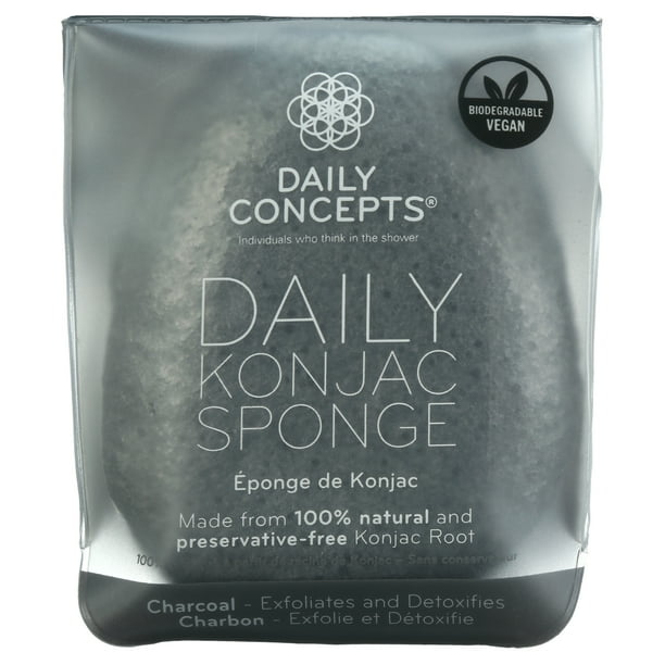 Daily Concepts Your Konjac Face Sponge Charcoal