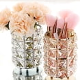 thumbnail image 2 of Porta brochas de maquillaje de cristal hecho a mano, organizador de almacenamiento de cosméticos para tocador, baño, dormitorio y escritorio de oficina, 2 of 5