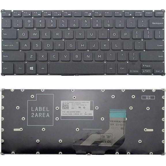 New US Black English Laptop Keyboard (Without palmrest) for Dell Inspiron 11 3195 P31T001 2-in-1