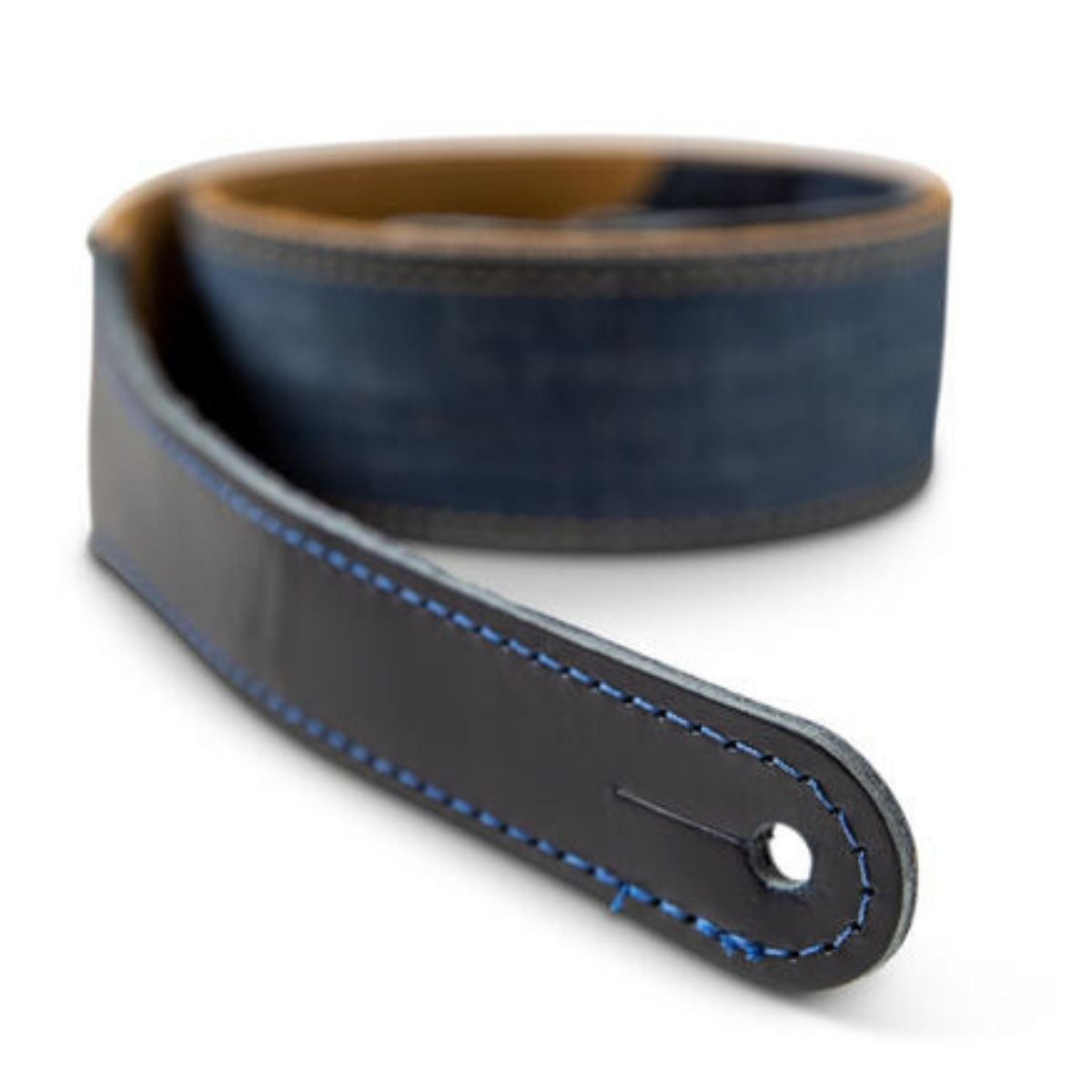 Taylor Blue Denim 2" Guitar Strap - Gold Logo
