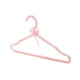 thumbnail image 4 of relayinert Nœud en Perles Cintre pour Vêtements et Pantalons Cintre de Garde-Robe pour Mariée Manteau Chemise Fête Pinces Roses Cintre Cintres Roses, 4 of 6