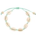 thumbnail image 1 of Pulsera de estilo hawaiano con conchas tejidas a mano, ajustable, para el tobillo, para vacaciones en la playa, para mujeres y niñas, 19-32 cm, 1 of 5