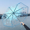 thumbnail image 4 of Lluvia Para Mujer, Portátil, Transparente, Estampado De Flores De Cerezo, Tres Paraguas De Lluvia Plegables Para Tomar Fotos Yuarrent HA043330-02, 4 of 6