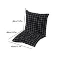 thumbnail image 3 of Usloyux Under $5 Chair Pads with Backrest,Rocking Chair Cushions, Porch Rocker Cushions for Chairs Outdoor with Thick Padding, Back Cushion,Tufted Seat Cushion with Non-Slip Backing 15.7x31.5x2 Inch, 3 of 5