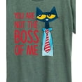 thumbnail image 3 of Pete The Cat - You Are Not The Boss Of Me  - Women's Short Sleeve Graphic T-Shirt, 3 of 6