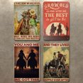 thumbnail image 2 of Kit Pintura Hierro Rectangular Con Placa Metal Vintage Westside Cowboy 4 Uds. 20x30cm, 2 of 9