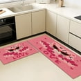 thumbnail image 5 of Floral Kitchen Rugs Sets of 3, Non Slip Kitchen Rugs and Mats Washable Farmhouse Kitchen Rugs Floral Kitchen Floor Mat Carpet Runner Rugs for Hallway Laundry Room, 5 of 12