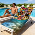 thumbnail image 6 of YiJuHui Fast Drying Beach Towel Ocean Sea Turtle Seashells Starfish Print Large Absorbent Microfiber Quick Dry Sand Towel for Pool Beach Vacation Travel 70*140cm, 6 of 6