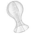 thumbnail image 4 of GUOOL Présentoir à Cheveux Mannequin Support de Chapeau Outil de Salon Blanc, 4 of 8