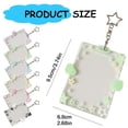 thumbnail image 3 of Horplkj Star Wing-Shaped Photocard Holder Keychain - Acrylic Badge Holder with Protective Sleeves, Clear Photo Display, Portable for ID, Credit, Bus, and Student Cards, 3 of 5