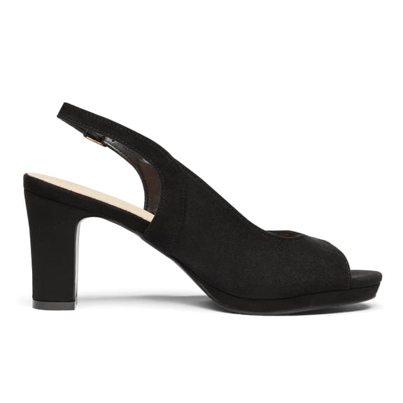 BURUDANI Women’s Sexy High Chunky Heels Peep Toe Platform Block Slingback Dress Pumps Shoes