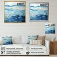 thumbnail image 4 of Designart "Modern Coastal Waves in Blue and White II" Coastal Framed Wall Art Decor - Coastal Blue Coastal Minimalism Living Room Framed Canvas Art, 4 of 6